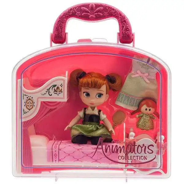 Disney Frozen Animators' Collection Anna Exclusive Mini Doll Playset