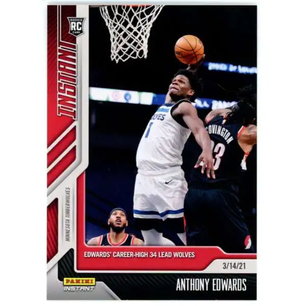 NBA 2020-21 Panini Instant /691 Anthony Edwards #99 [Rookie]
