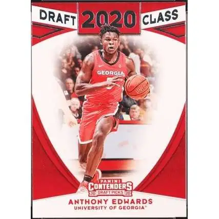 NBA 2020-21 Panini Contenders Draft Picks Draft Class Anthony Edwards #2 [Rookie]