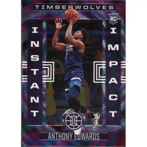 NBA 2020-21 Panini Illusions Instant Impact Anthony Edwards #7 [Rookie]