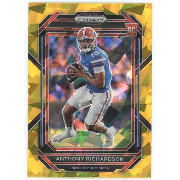 NFL 2023 Panini Prizm Draft Picks Gold Ice Prizm Anthony Richardson #104 [Rookie]