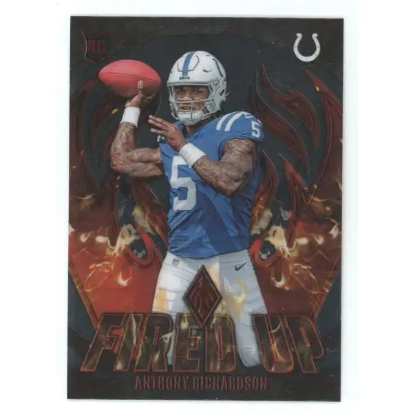 NFL 2023 Panini Phoenix Fired Up Insert Anthony Richardson FU-6 [Rookie]