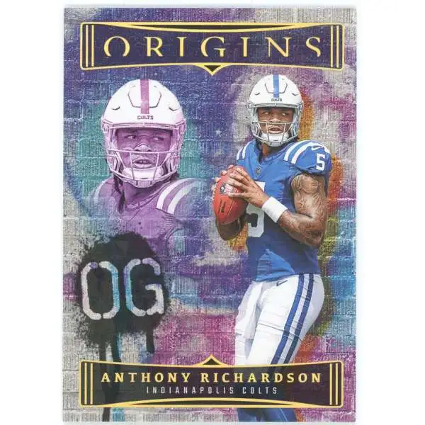 NFL 2023 Panini Origins Original Gridiron Anthony Richardson OG-AR [Rookie]