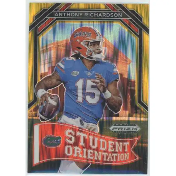 NFL 2023 Panini Prizm Draft Picks 6/49 Gold Flash Student Orientation Anthony Richardson SO-4 [Rookie]