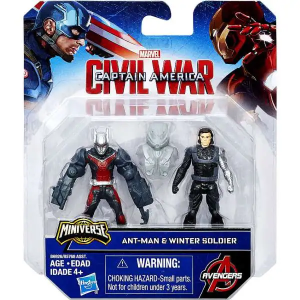 Captain America Civil War Ant Man & Winter Soldier 2.5-Inch Mini Figure 2-Pack