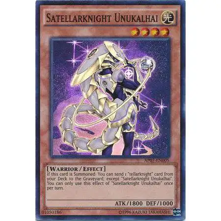 YuGiOh Astral Pack Seven Super Rare Satellarknight Unukalhai AP07-EN005