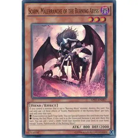 YuGiOh Astral Pack Seven Super Rare Scarm, Malebranche of the Burning Abyss AP07-EN007