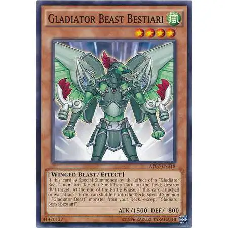 YuGiOh Astral Pack Seven Common Gladiator Beast Bestiari AP07-EN018
