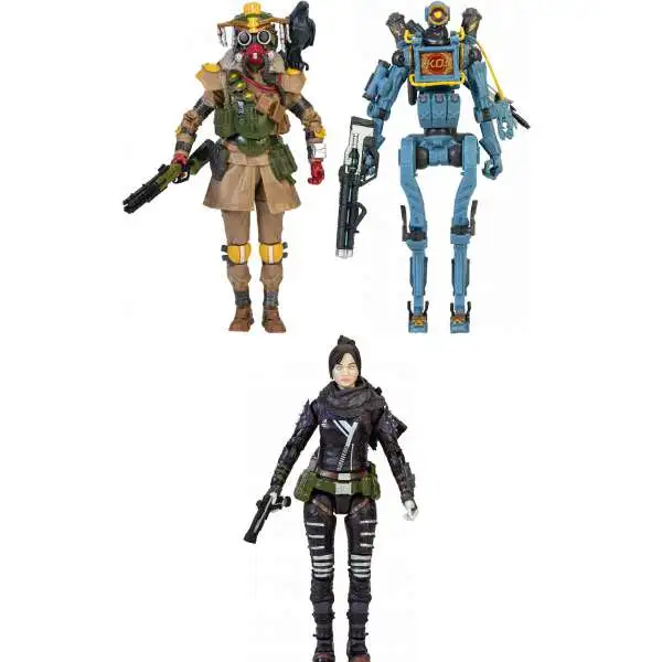 APEX LEGENDS mini epics 3体セット Apex Legends Series 1 Bloodhound, Pathfinder Wraith Set of 3