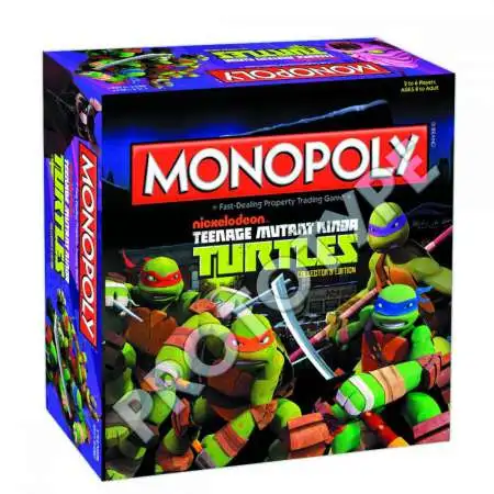 Nickelodeon Teenage Mutant Ninja Turtles Monopoly Board Game