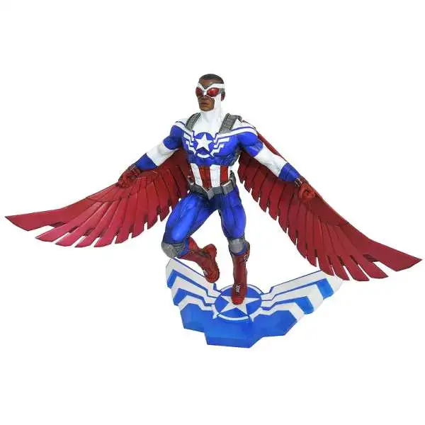 Marvel Gallery Captain America PVC Figure Statue [Sam Wilson, Damaged Package]