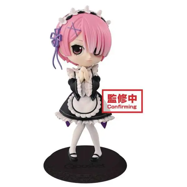 Re:ZERO -Starting Life in Another World- Q Posket Ram 4.7-Inch Collectible PVC Figure [Black Dress]