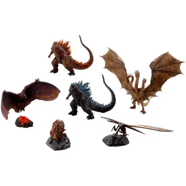 Godzilla Hyper Modeling Series King of the Monsters 3.5-Inch Set of 6 PVC Figures