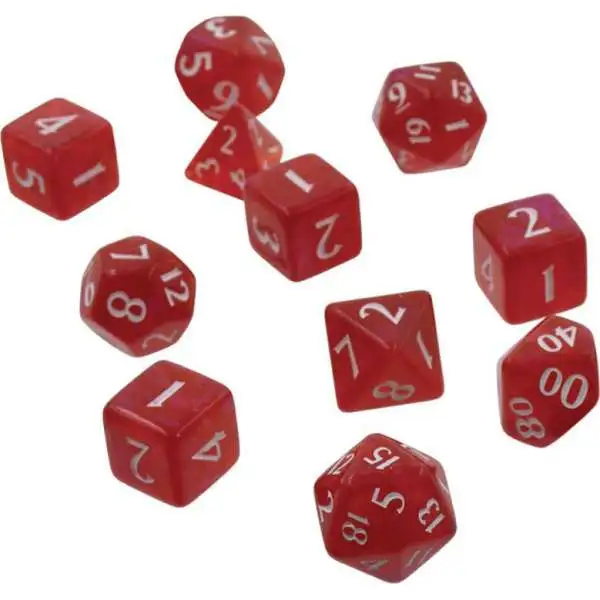 Ultra Pro The Eclipse Dice Apple Red Polyhedral 11-Die Dice Set (Pre-Order ships June)