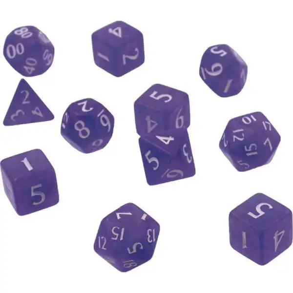 Ultra Pro The Eclipse Dice Royal Purple Polyhedral 11-Die Dice Set (Pre-Order ships June)