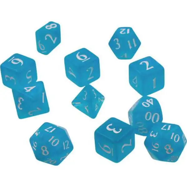 Ultra Pro The Eclipse Dice Sky Blue Polyhedral 11-Die Dice Set