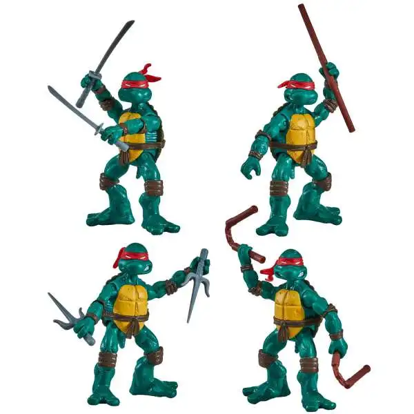 Teenage Mutant Ninja Turtles Classic Comic Book Series Leonardo, Michelangelo, Donatello & Raphael Exclusive Action Figure 4-Pack Boxed Set [Color Version]