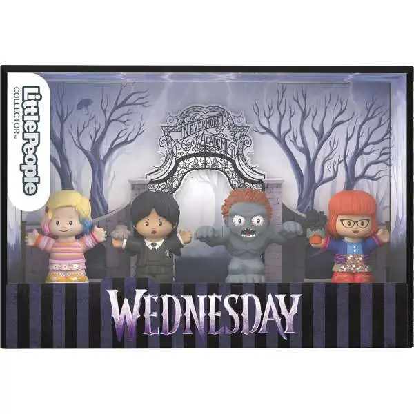 Fisher Price Little People The Addams Family Wednesday 2.5-Inch Collector Figure 4-Pack
