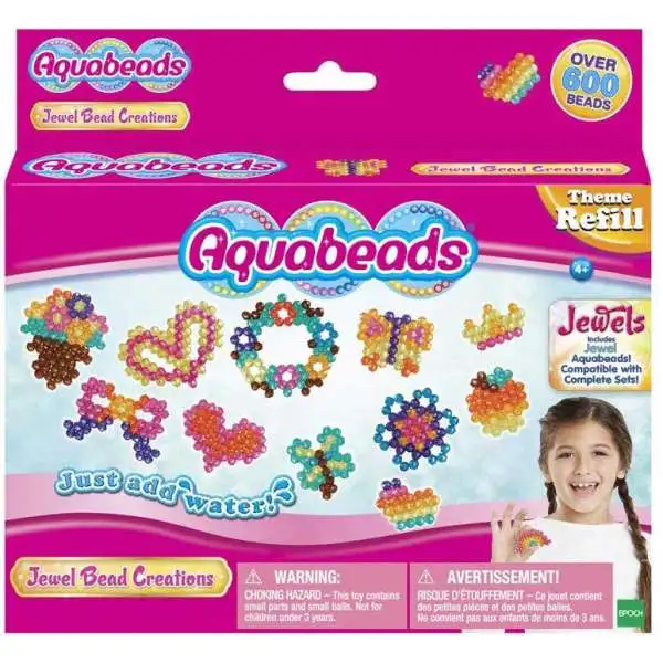 Aquabeads Jewel Bead Creations Refill Pack [Over 600 Beads]