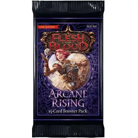Flesh and Blood Trading Card Game Arcane Rising (Unlimited) Booster Pack [15 Cards]