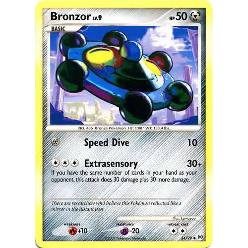 Pokemon Trading Card Game Platinum Arceus Uncommon Bronzor #34