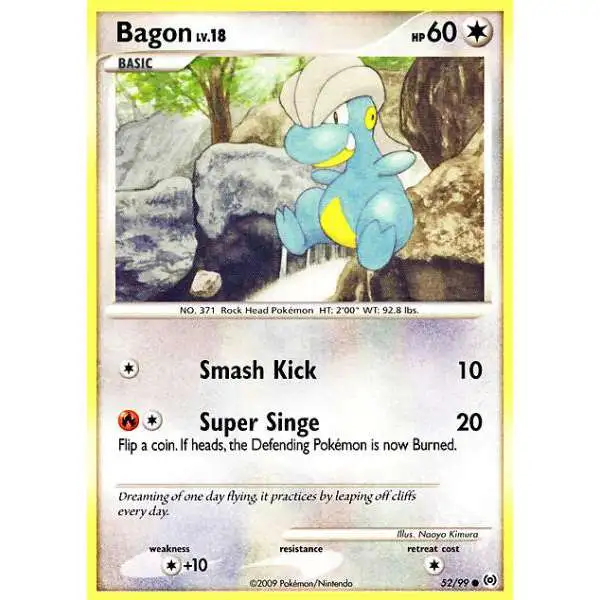 Pokemon Trading Card Game Platinum Arceus Common Bagon #52