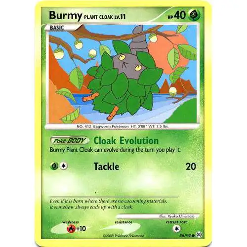 Pokemon Trading Card Game Platinum Arceus Common Burmy Plant Cloak #56