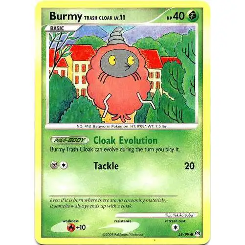 Pokemon Trading Card Game Platinum Arceus Common Burmy Trash Cloak #58