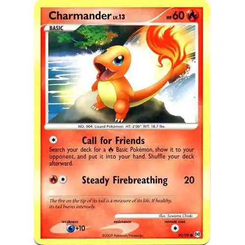 Pokemon Trading Card Game Platinum Arceus Common Charmander #59