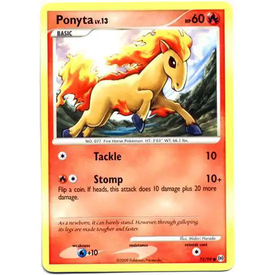 Pokemon Trading Card Game Platinum Arceus Common Ponyta #72