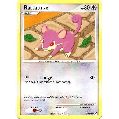 Pokemon Trading Card Game Platinum Arceus Common Rattata #73