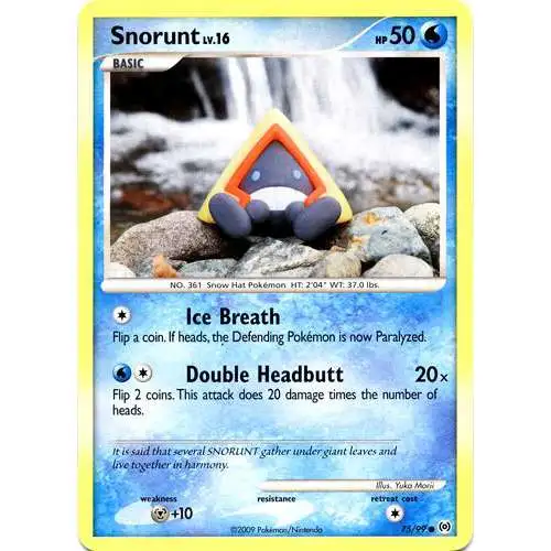 Pokemon Trading Card Game Platinum Arceus Common Snorunt #75