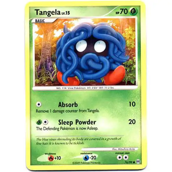 Pokemon Trading Card Game Platinum Arceus Common Tangela #76