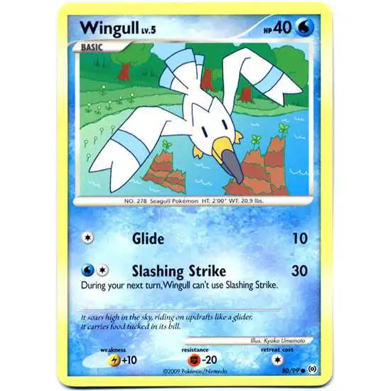 Pokemon Trading Card Game Platinum Arceus Common Wingull #80