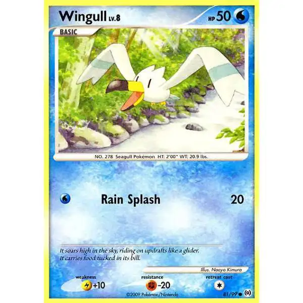 Pokemon Trading Card Game Platinum Arceus Common Wingull #81