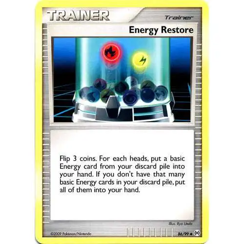 Pokemon Trading Card Game Platinum Arceus Uncommon Energy Restore #86