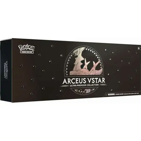 Pokemon Trading Card Game Sword & Shield Arceus VSTAR Exclusive Ultra Premium Collection Box [15 Booster Packs, 2 Metal Cards & More]
