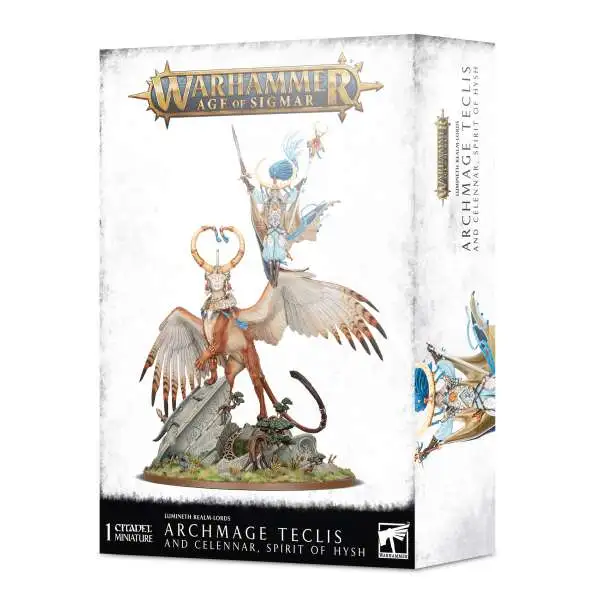 Warhammer Age of Sigmar Lumineth Realm-Lords Archmage Teclis and Celennar, Spirit of Hysh