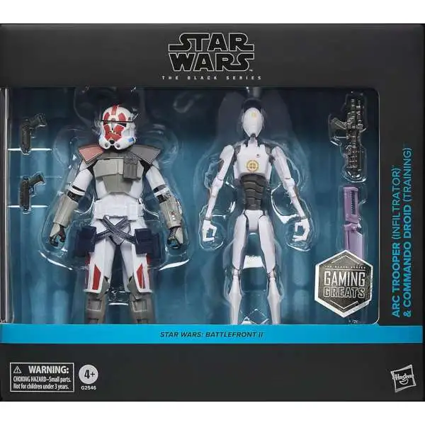 Star Wars: Battlefront II Black Series ARC Trooper (Infiltrator) & Commando Droid (Training) Exclusive Action Figure 2-Pack