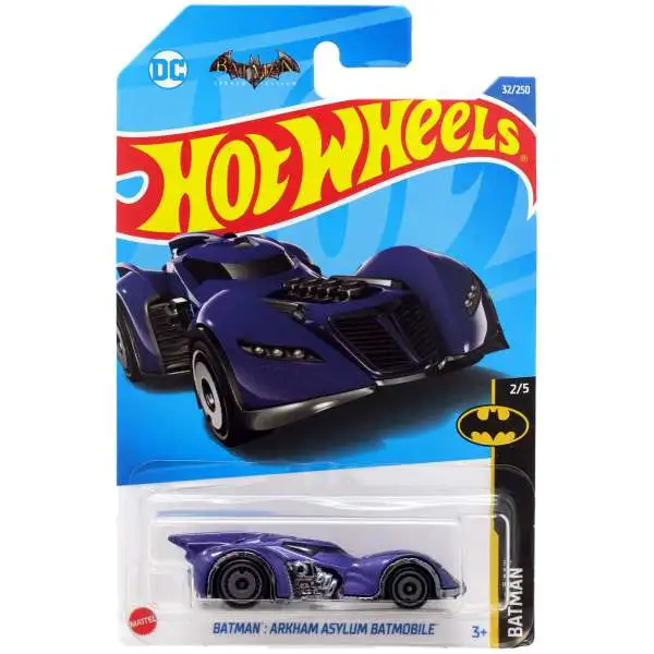 Hot Wheels Batman Arkham Asylum Batmobile Diecast Car #2/5 [Purple]