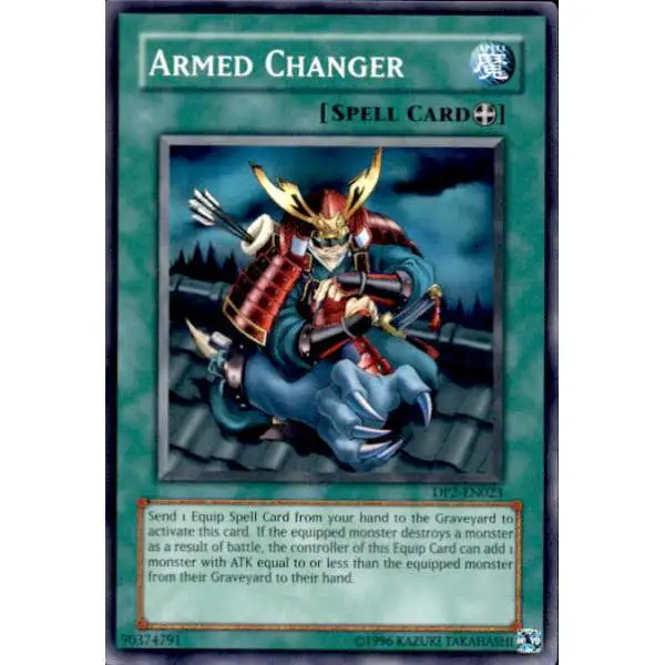 YuGiOh GX Trading Card Game Duelist Pack Chazz Common Armed Changer DP2-EN023