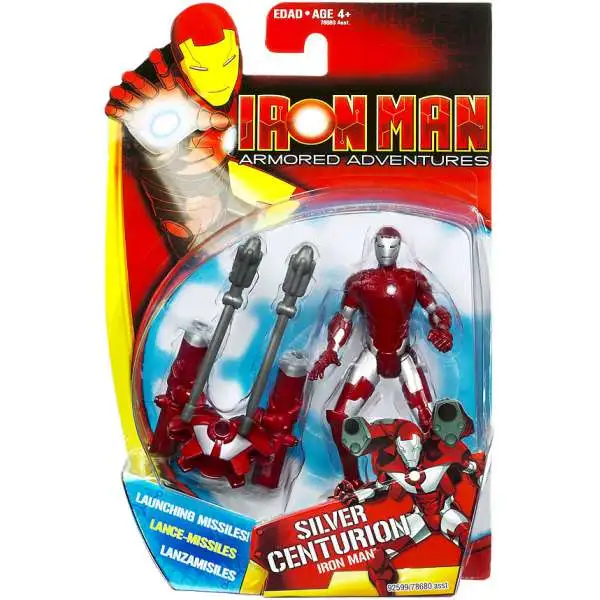 Armored Adventures Silver Centurion Iron Man Action Figure