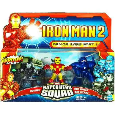 Iron Man 2 Superhero Squad Armor Wars Part I Action Figure 3-Pack