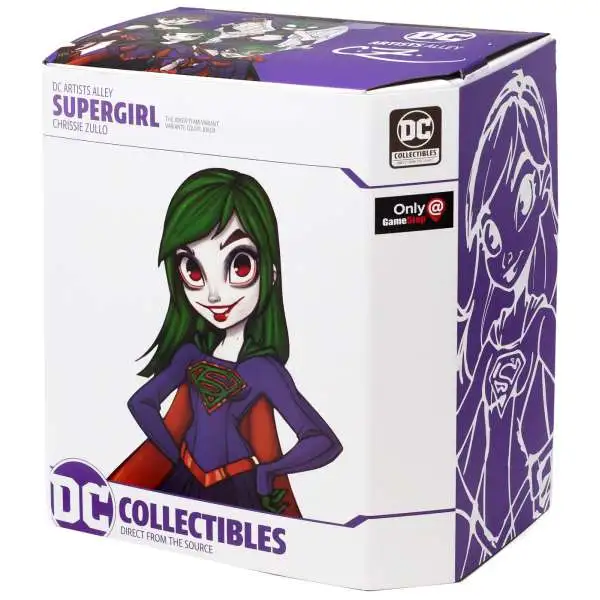 DC Artist Alley Supergirl Exclusive 6.9-Inch PVC Collector Statue [Chrissie Zullo, The Joker Team Variant]