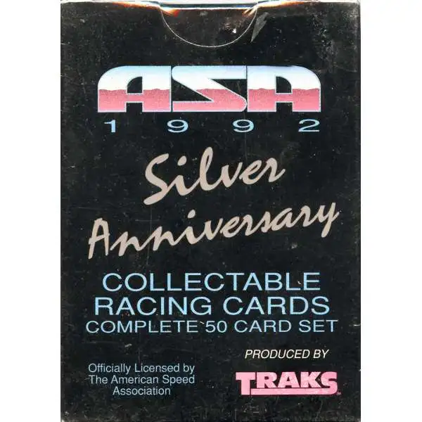 American Speed Association ASA 1992 Silver Anniversary Trading Card Set [50 Cards]