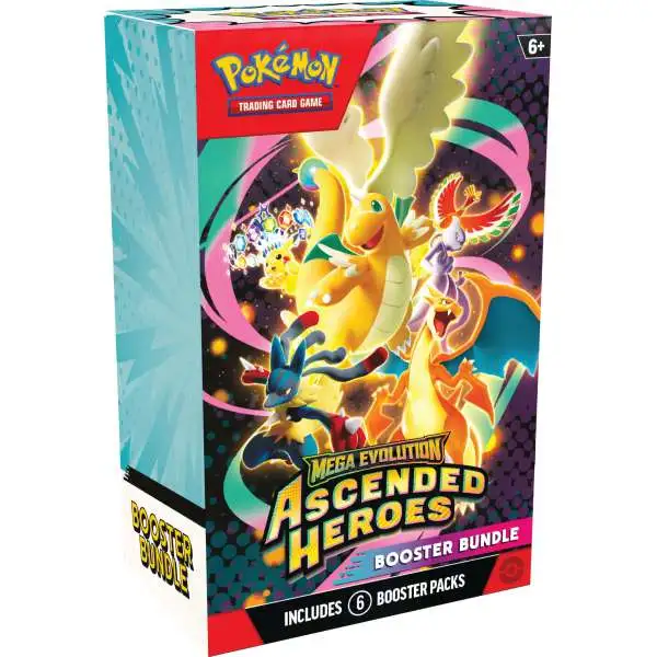 Pokemon Mega Evolution Ascended Heroes Booster Bundle [6 Packs] (Pre-Order ships April)