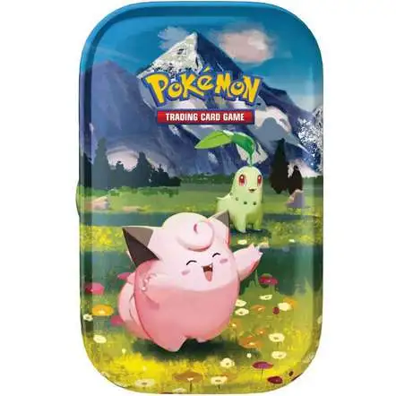 Pokemon Mega Evolution Ascended Heroes Clefairy & Chikorita Mini Tin [2 Booster Packs]