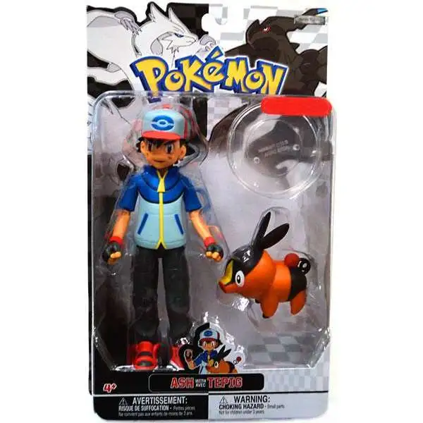 Pokemon Black & White Trainer Figures Ash with Tepig Exclusive Action Figure [Damaged Package]