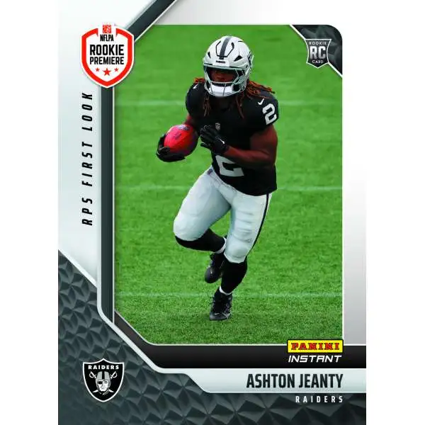 NFL Las Vegas Raiders 2025 Instant RPS First Look Football Ashton Jeanty RPSFL-2 [Rookie]