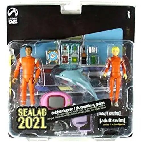 Adult Swim Sealab 2021 Dr. Quentin Quinn & Debbie DuPree Action Figure 2-Pack